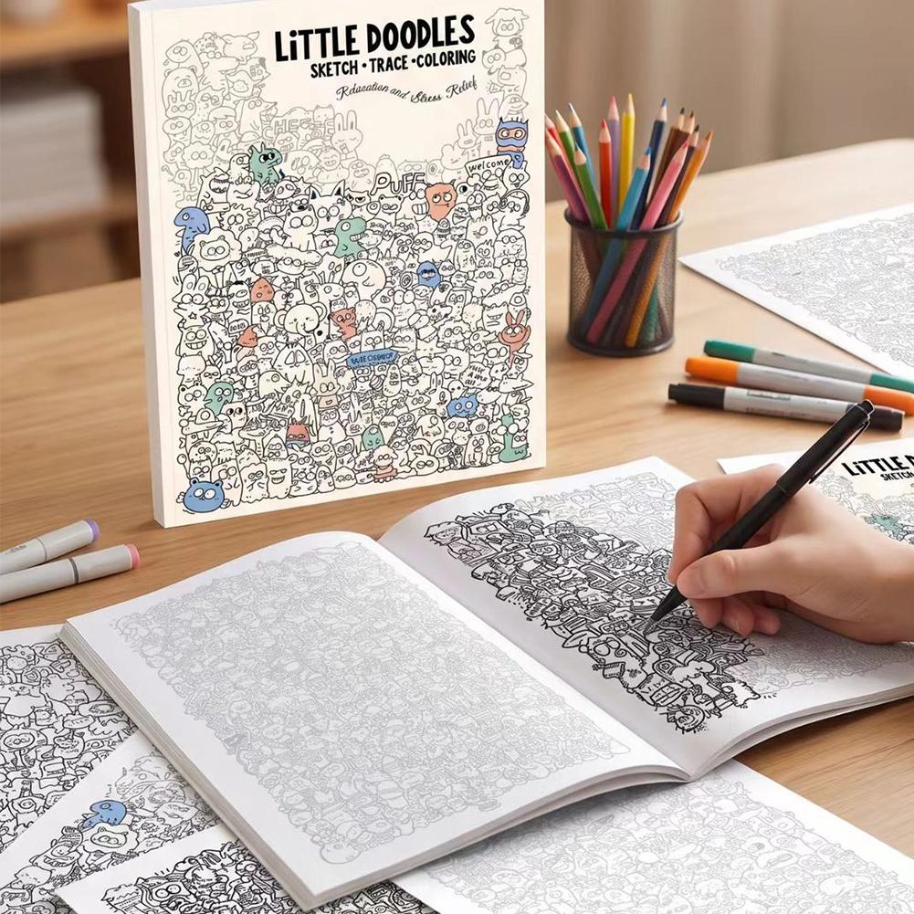 Little Doodles Coloring Book P - Art Book Illustration review and price